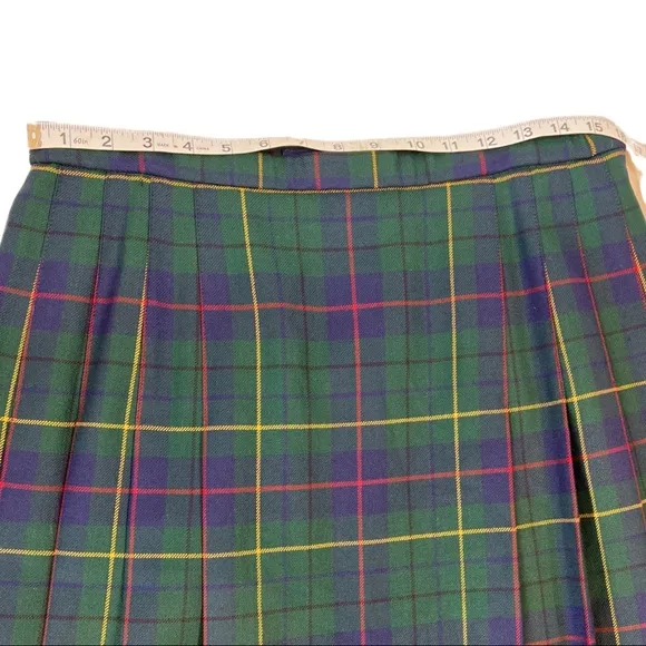 Vintage Pendleton, Maxi Skirt, Pendleton Celebration Plaid, Tartan Wool Skirt