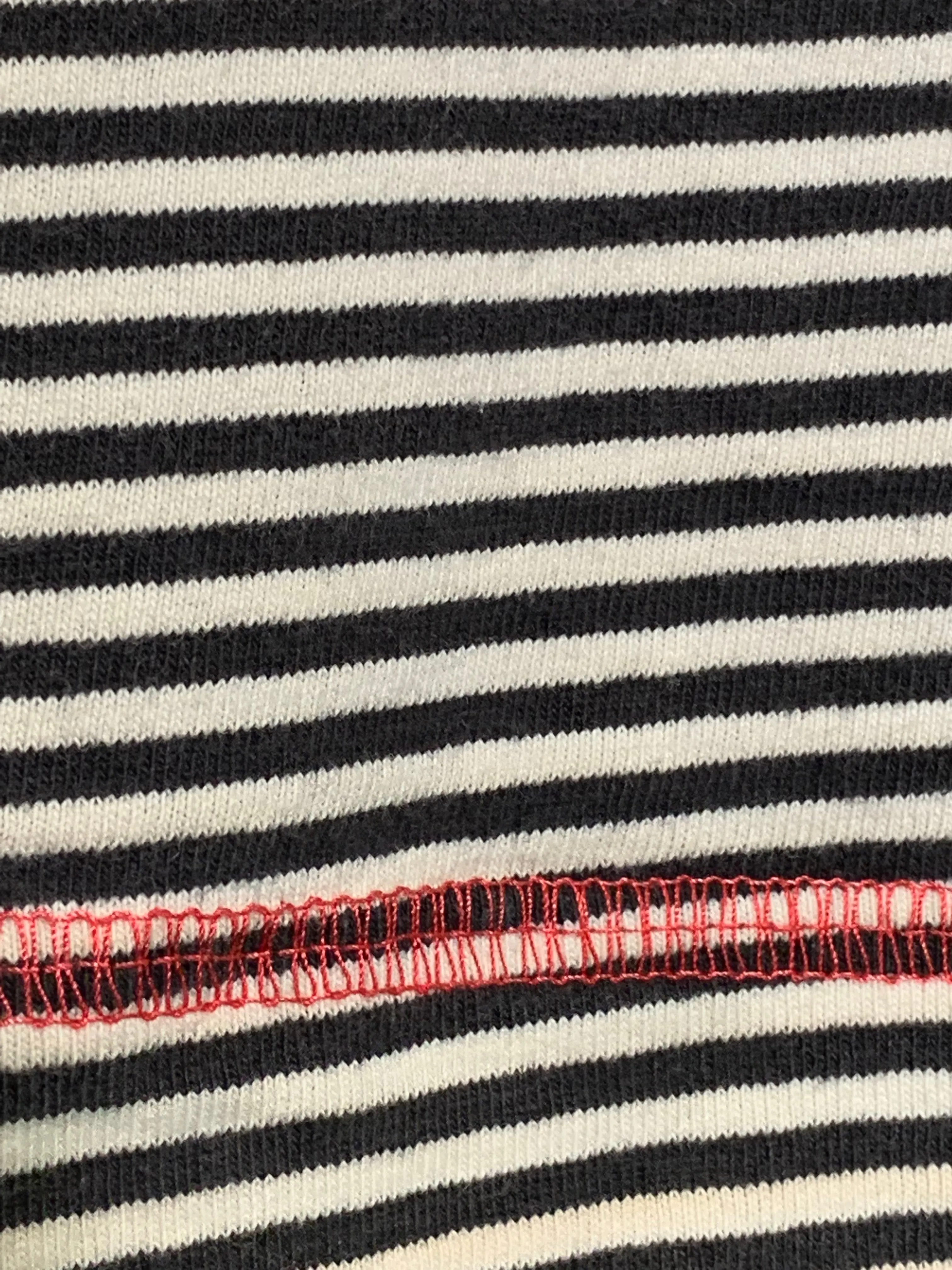VTG Striped w/ Red Collar Shirt (2XL)
