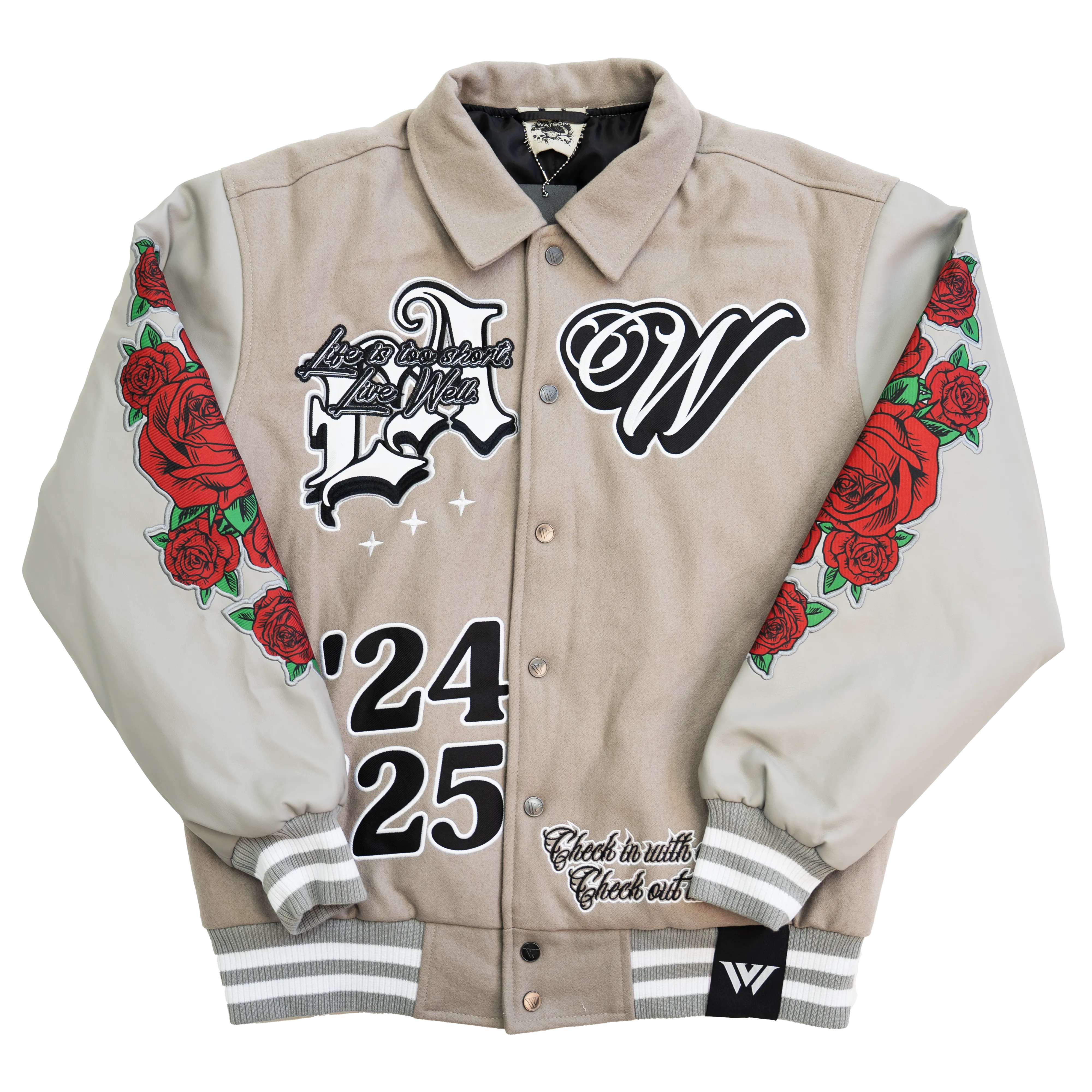 WATSON HOTEL VARSITY JACKET (GRAY)