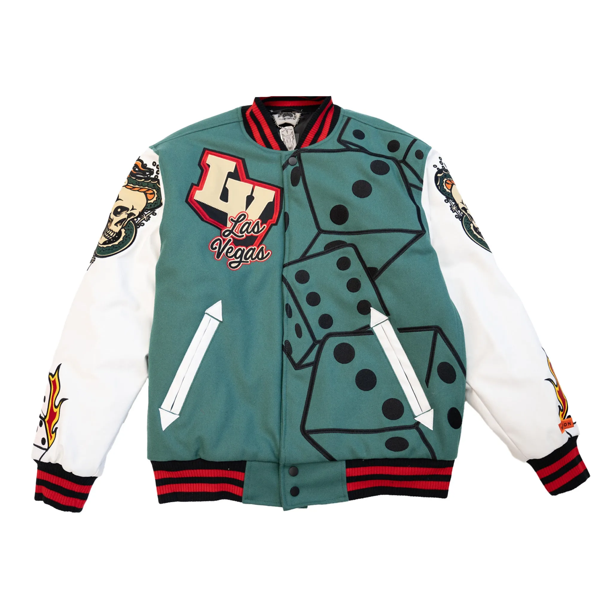 WATSON LAS VEGAS PLAY TO WIN VARSITY JACKET (GREEN)