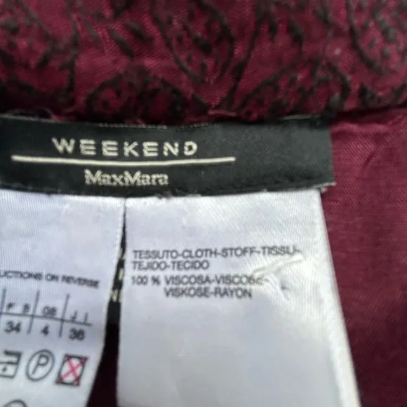 WEEKEND Max Mara floral pleated thin skirt SZ 2( run big )