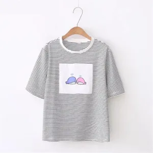 Whale Striped T-Shirt