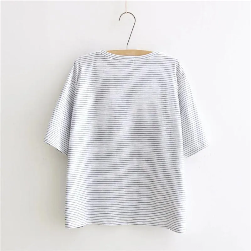Whale Striped T-Shirt