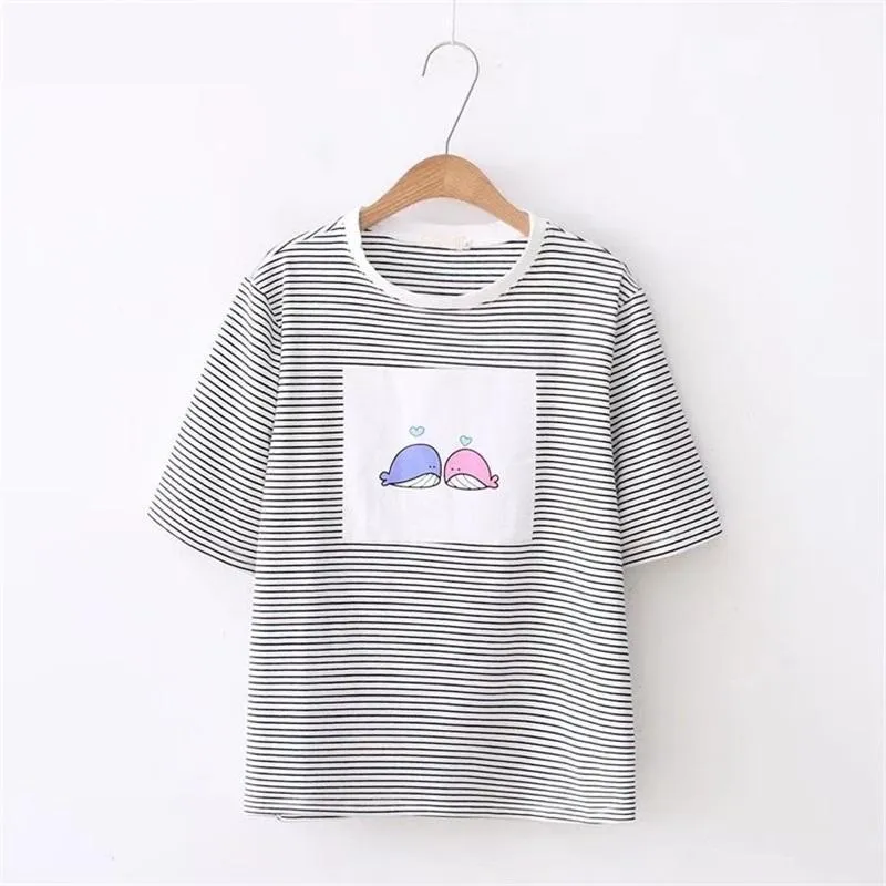 Whale Striped T-Shirt