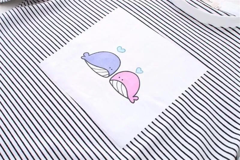 Whale Striped T-Shirt