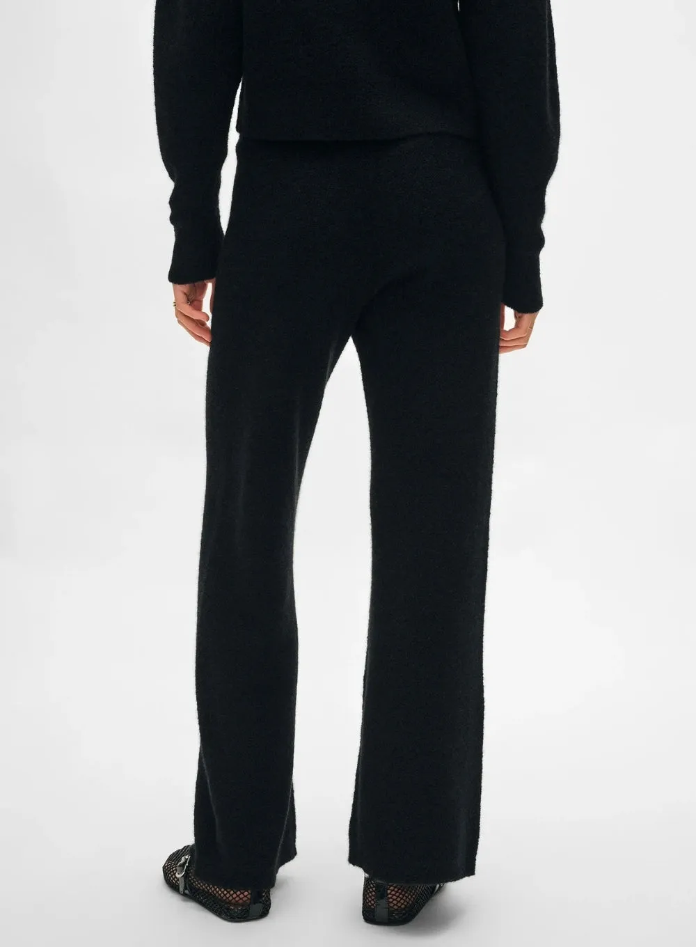 WHITE   WARREN | Boucle Cashmere Blend Wide Leg Pant