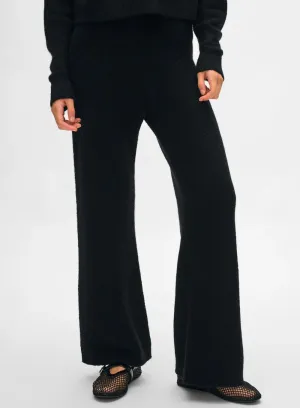 WHITE   WARREN | Boucle Cashmere Blend Wide Leg Pant