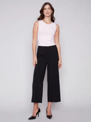 Wide Leg Pants with Side Zip