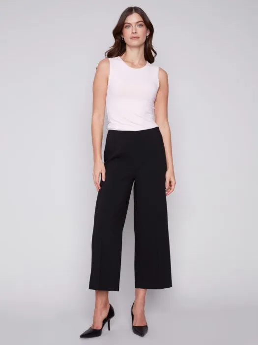 Wide Leg Pants with Side Zip