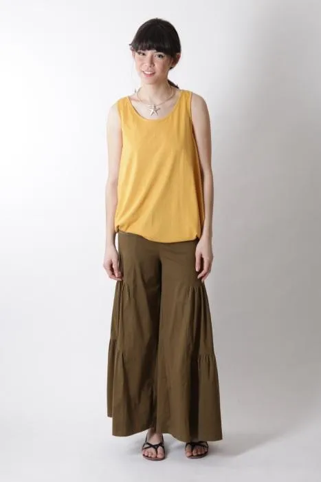 Wide Leg Tiered Pant