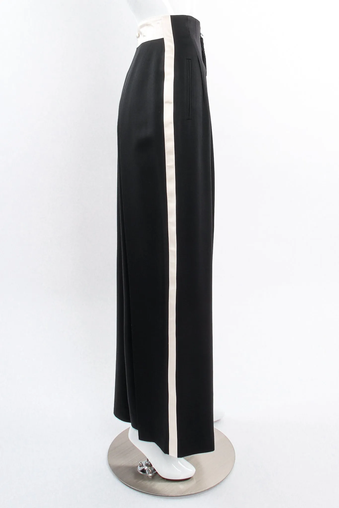Wide Leg Tuxedo Stripe Pant