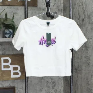 Wild Fable Womens Short Sleeve Fitted T-Shirt 84660257 White XL