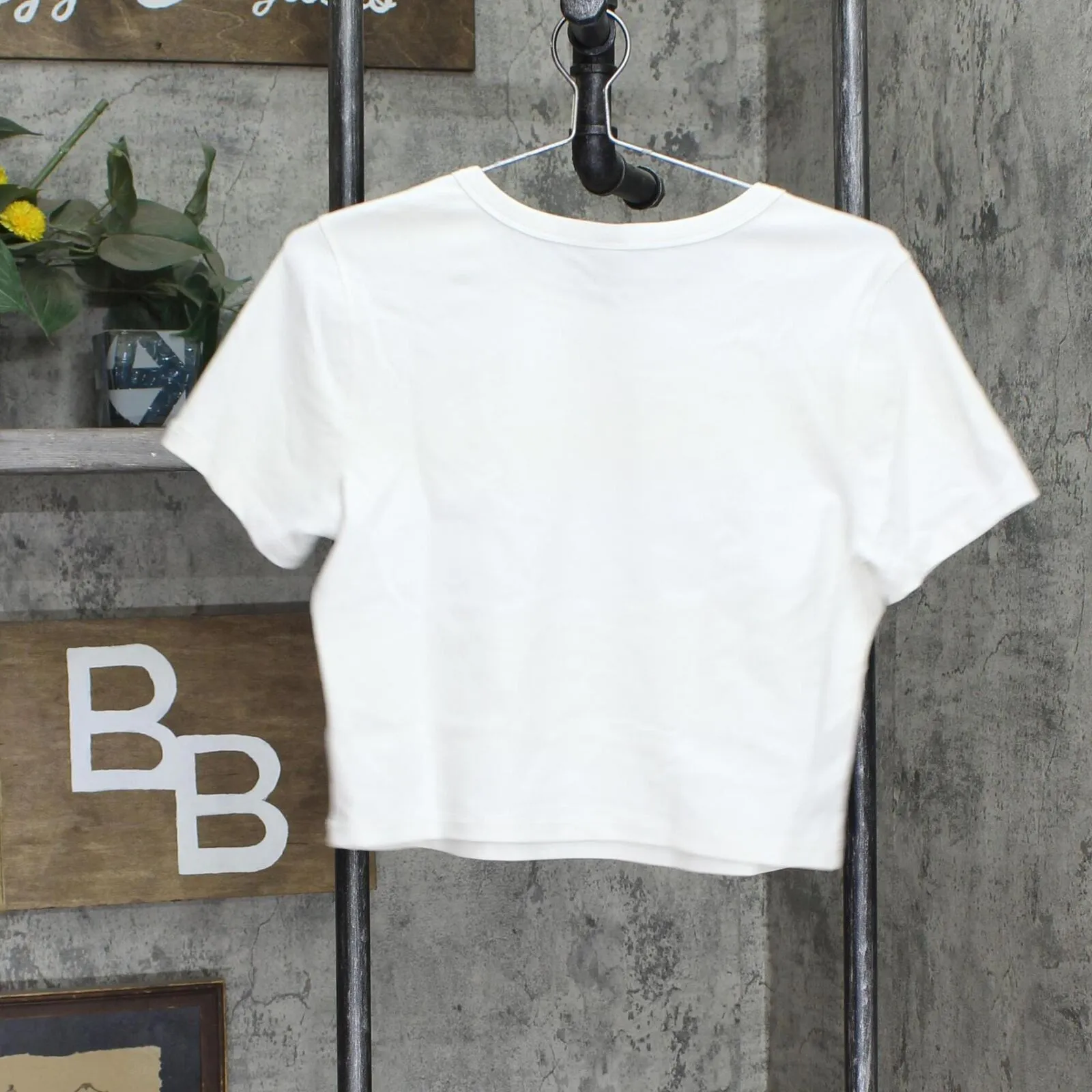 Wild Fable Womens Short Sleeve Fitted T-Shirt 84660257 White XL