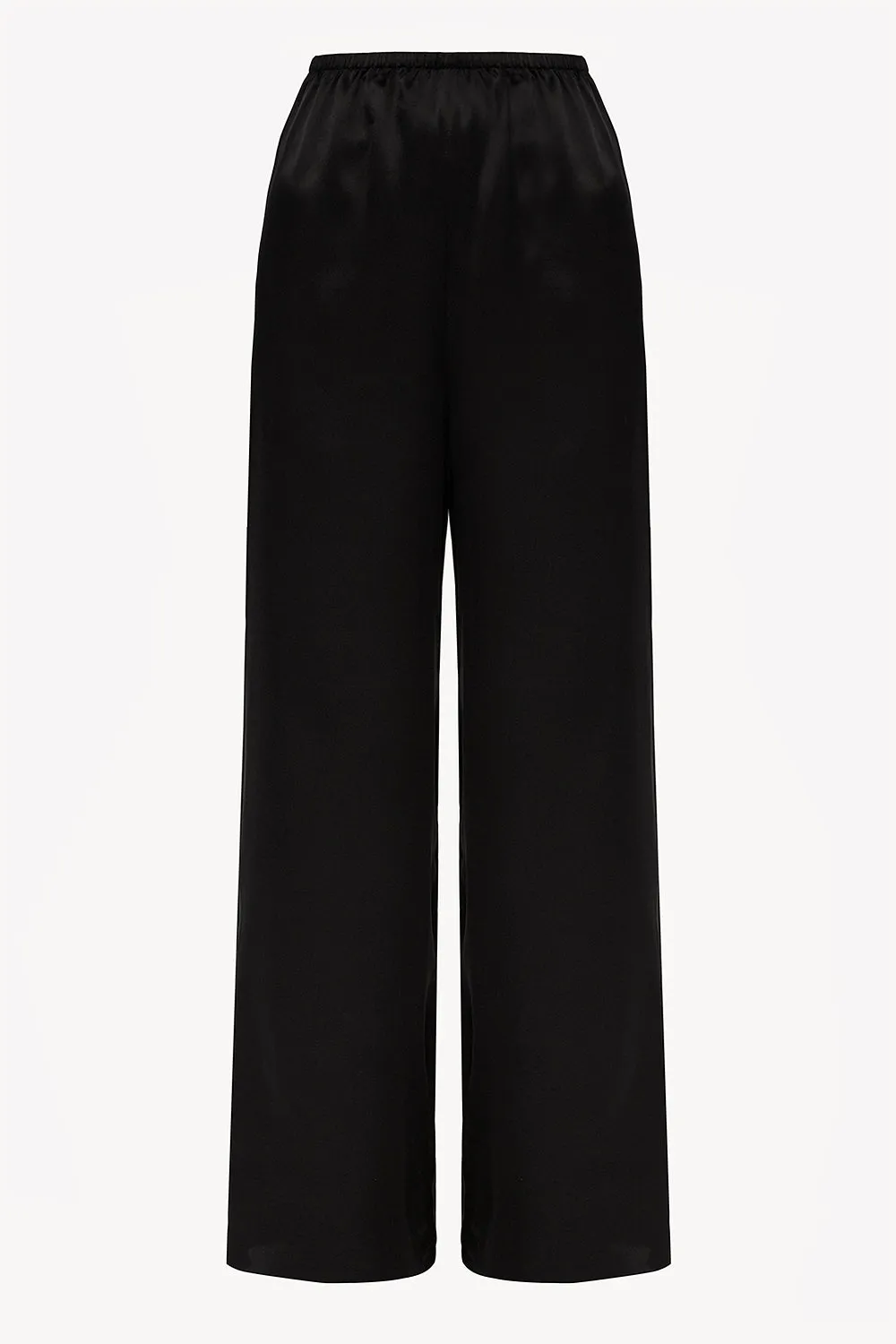Women pajama fluid pant in black