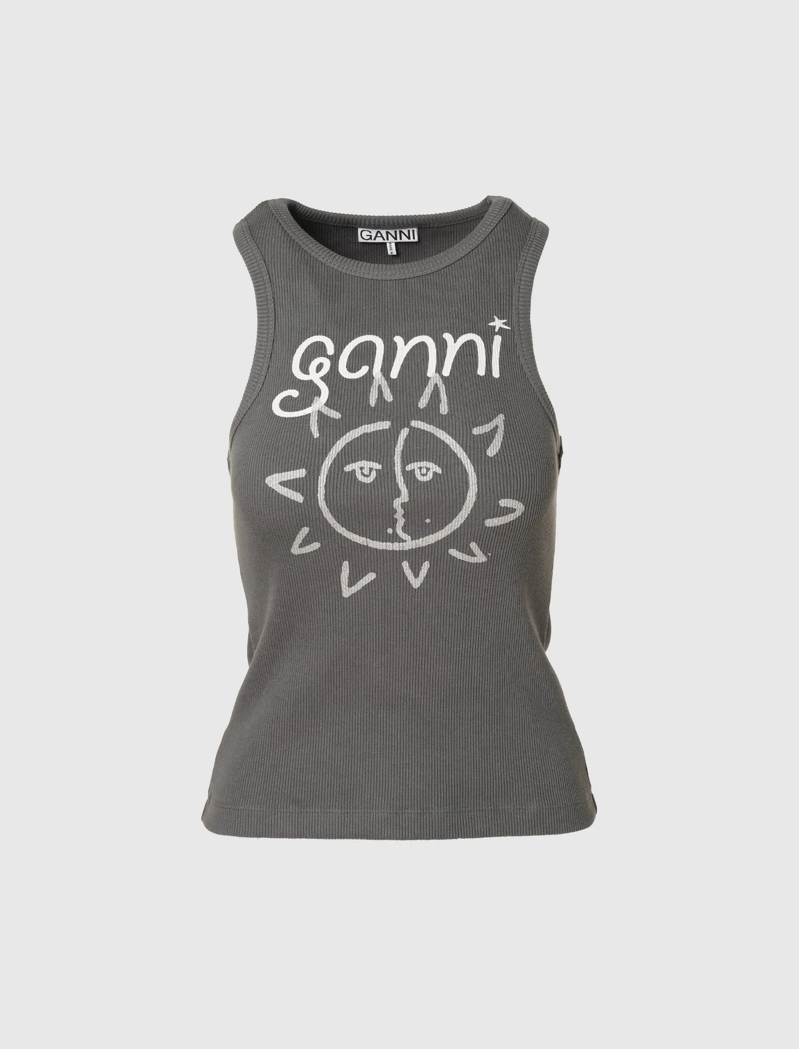 WOMEN'S GRAPHIC RIB SUN TANK TOP