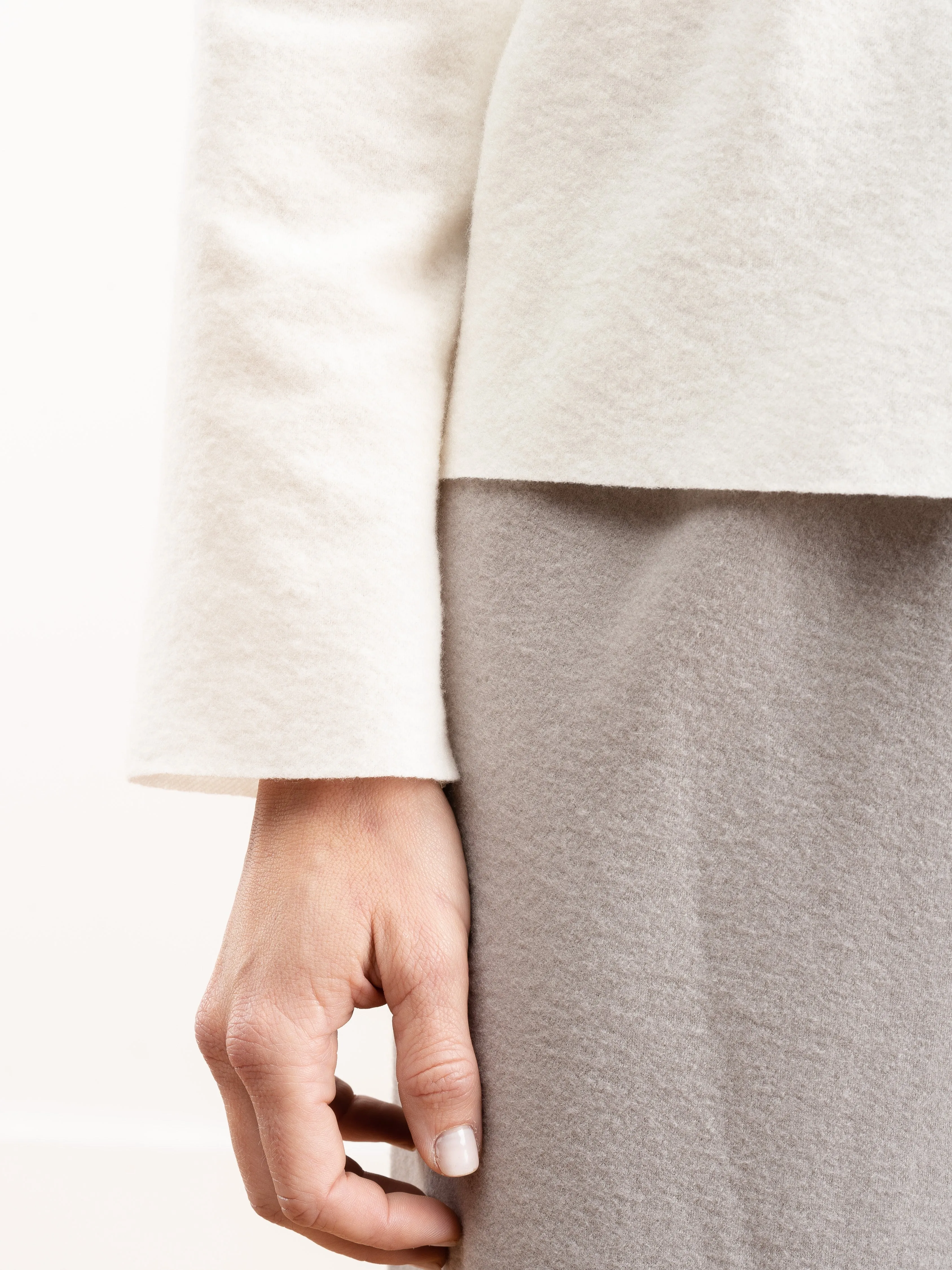 wool crewneck - cream
