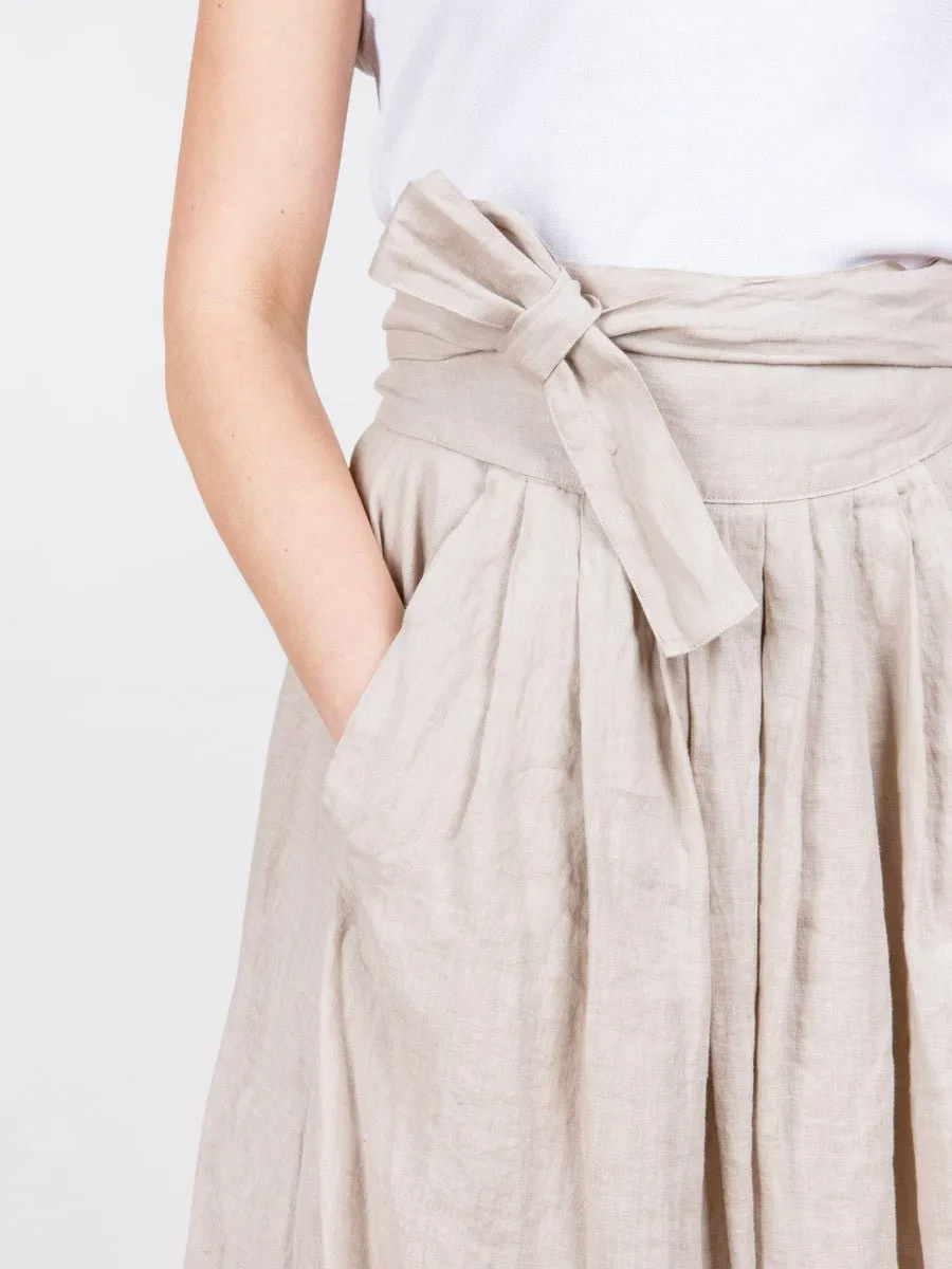 wrap skirt - oatmeal