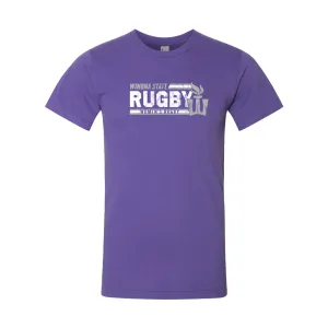 WSU Rugby Distressed Text Graphic T-Shirt - Purple (Pre-order 3148)