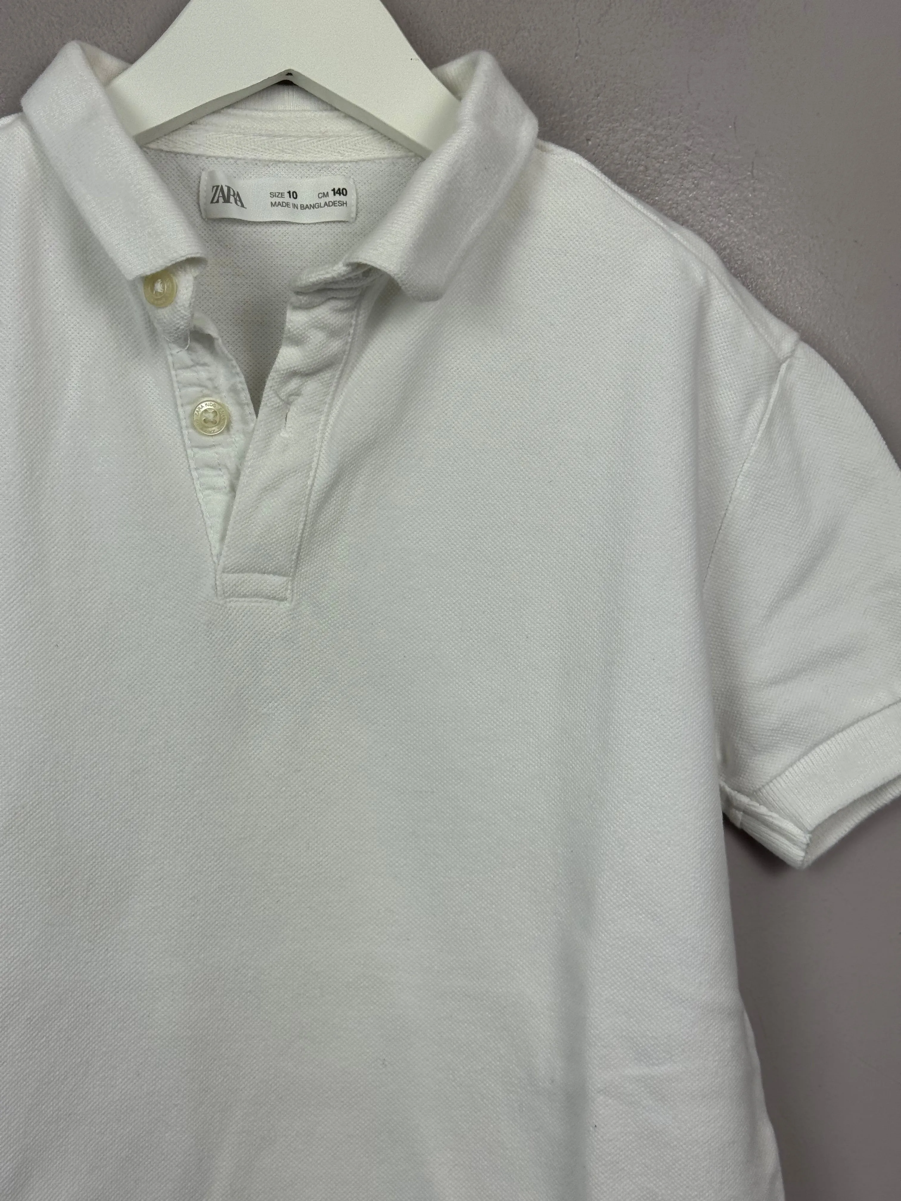 Zara White Polo 10y