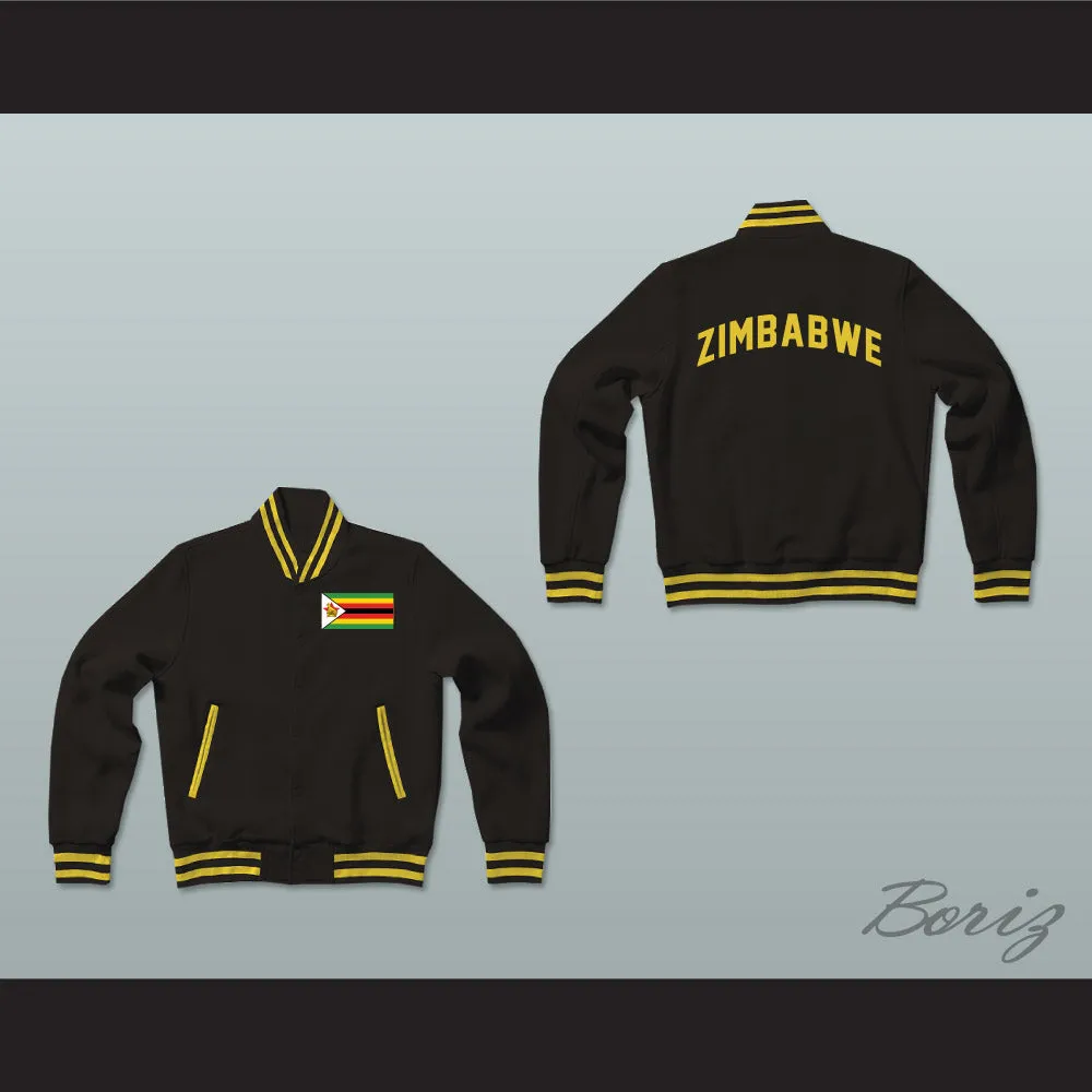 Zimbabwe Varsity Letterman Jacket-Style Sweatshirt